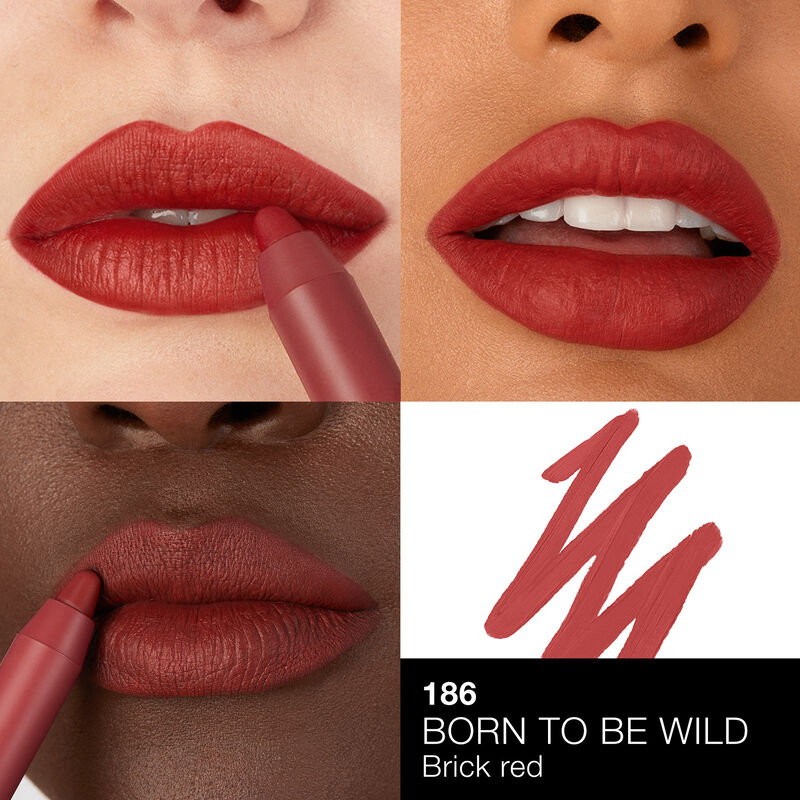 (PREORDER) NARS POWERMATTE HIGH-INTENSITY LIP PENCIL (#186-BORN TO BE WILD) | 2.4G