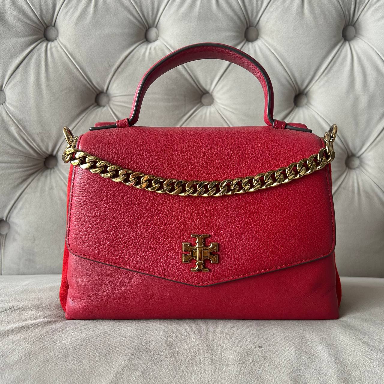 TORY BURCH KIRA TOP HANDLE BAG | RED APPLE