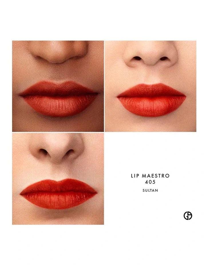 (PREORDER) GIORGIO ARMANI LIP MAESTRO VELVET LIQUID LIPSTICK (#405) | 6.5ML