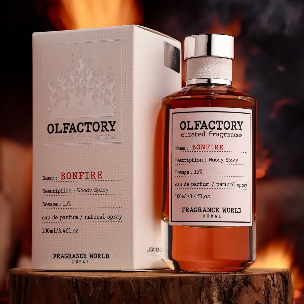 FRAGRANCE WORLD OLFACTORY BONFIRE | 100ML - SEALED