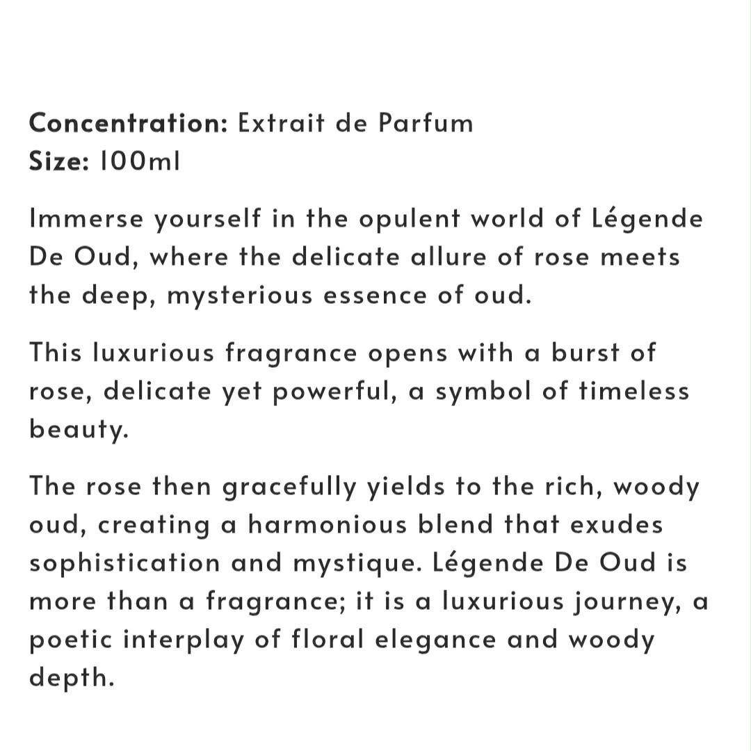 (PREORDER) CAST & CREW LEGENDE DE OUD XDP | 100ML - SEALED