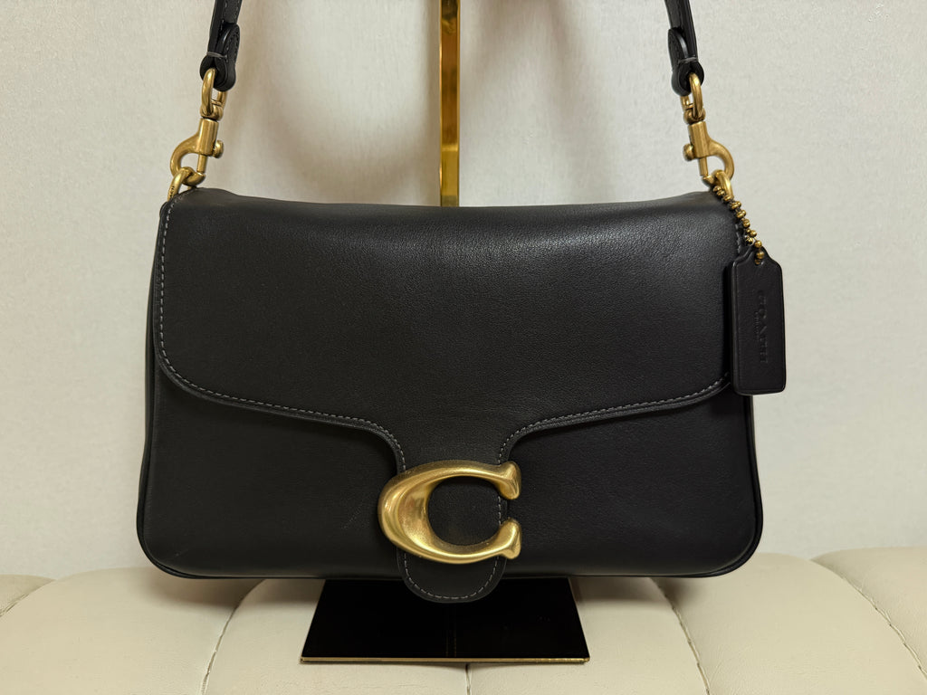 COACH SOFT TABBY SHOULDER BAG | BLACK (NEW/REFRESHED VERSION)