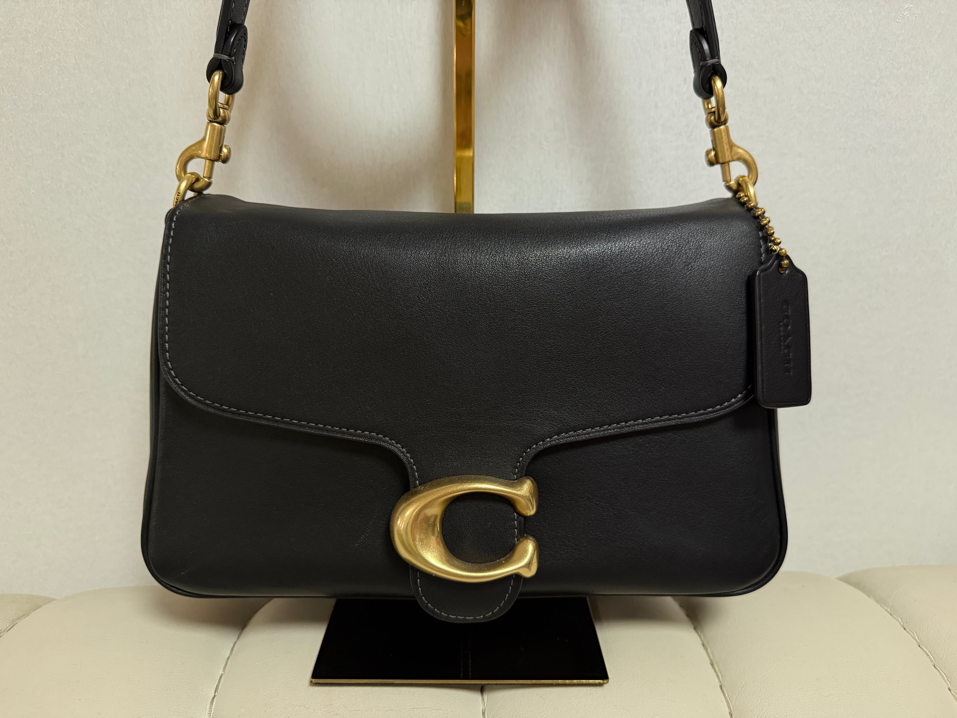 COACH SOFT TABBY SHOULDER BAG | BLACK (NEW/REFRESHED VERSION)