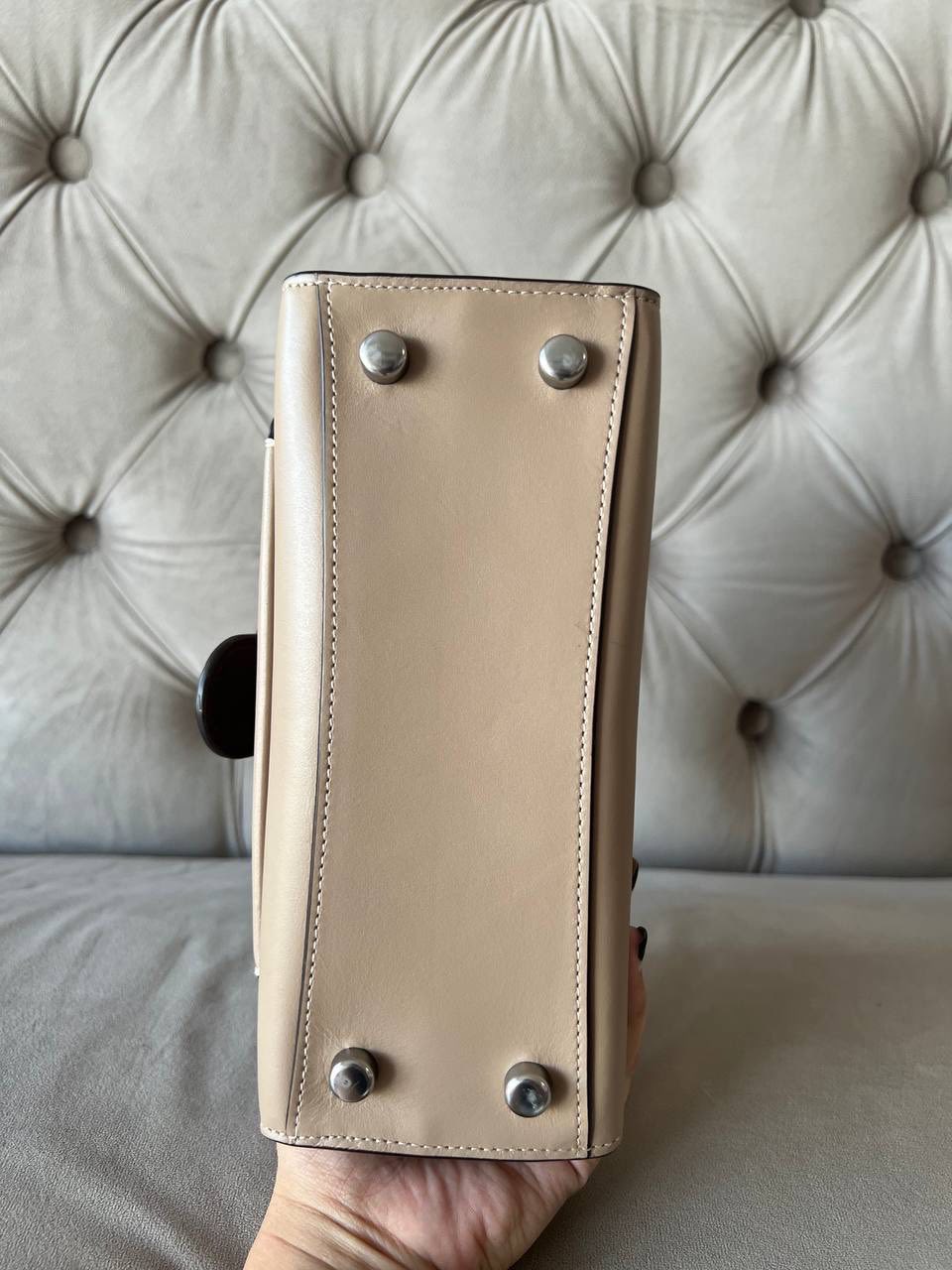 COACH TABBY TOP HANDLE BAG | NUDE