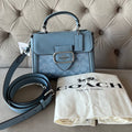 COACH MORGAN TOP HANDLE BAG | SIGNATURE CHAMBRAY MULTICOLOR (SKY BLUE)