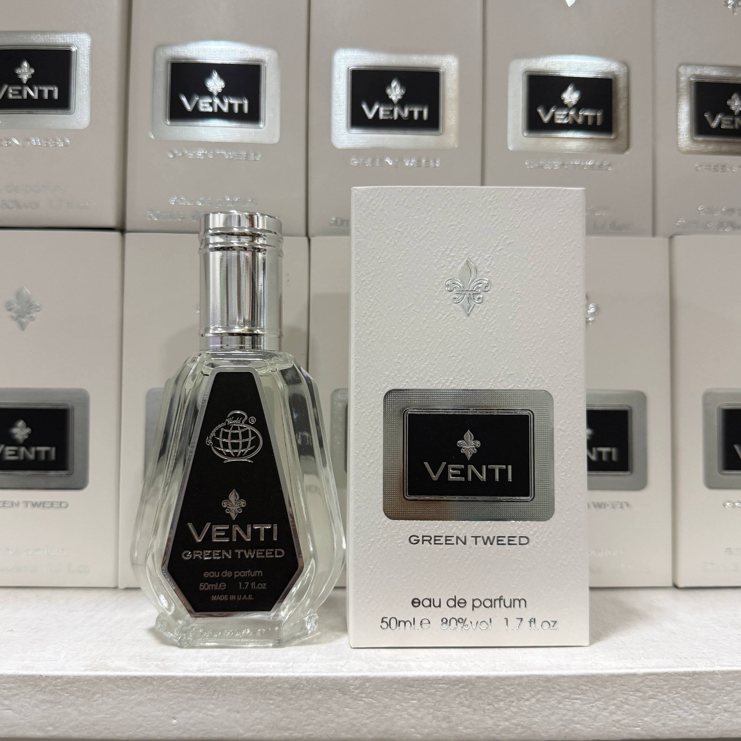 FRAGRANCE WORLD VENTI GREEN TWEED | 50ML - SEALED