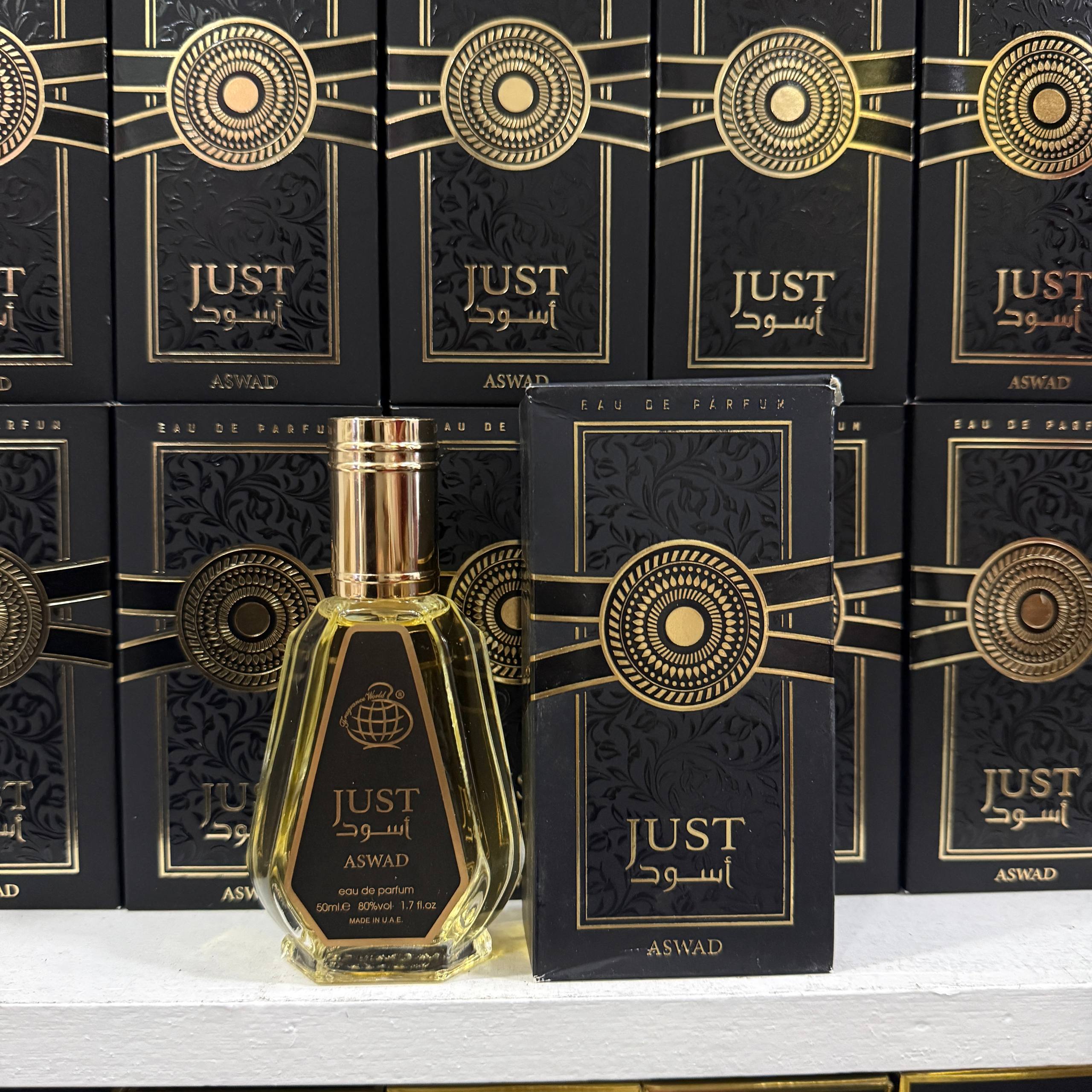 FRAGRANCE WORLD JUST ASWAD  | 50ML - SEALED