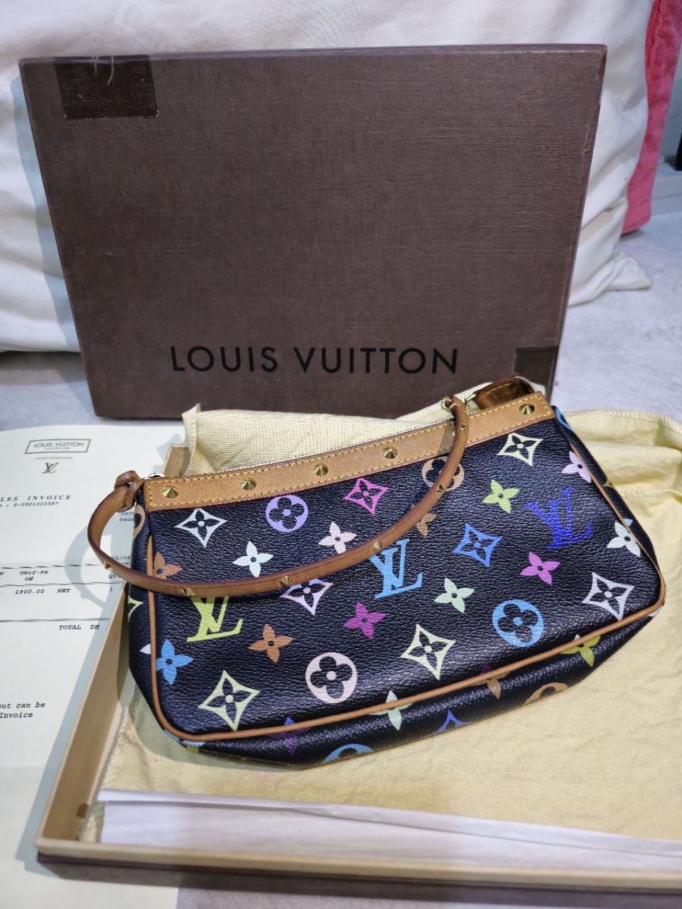 LVVGV 2003 BLACK MULTICOLOR POCHETTE