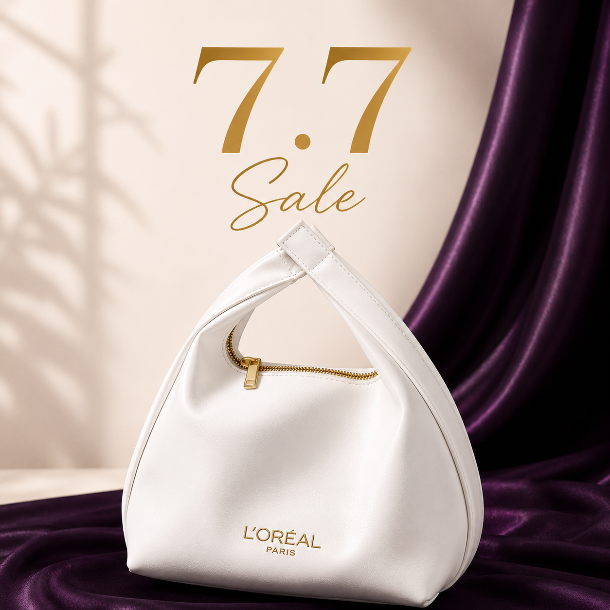 7.7 SALE - WHITE LOREAL BAG
