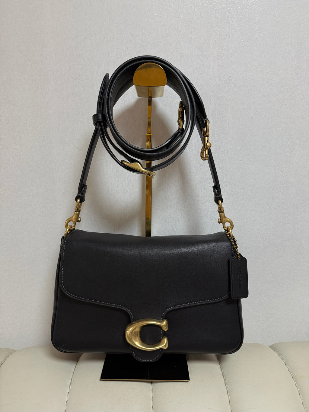 COACH SOFT TABBY SHOULDER BAG | BLACK (NEW/REFRESHED VERSION)