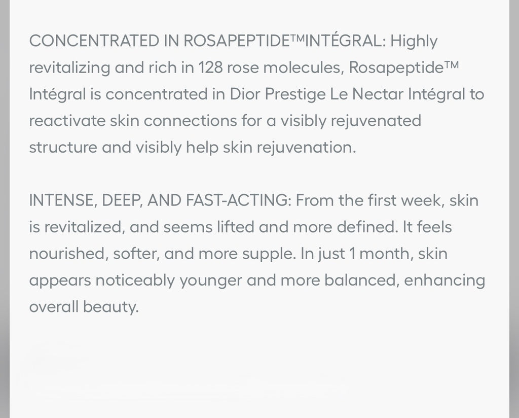 DIOR PRESTIGE LE NECTAR INTEGRAL | 20ML - TESTER (NO BOX)