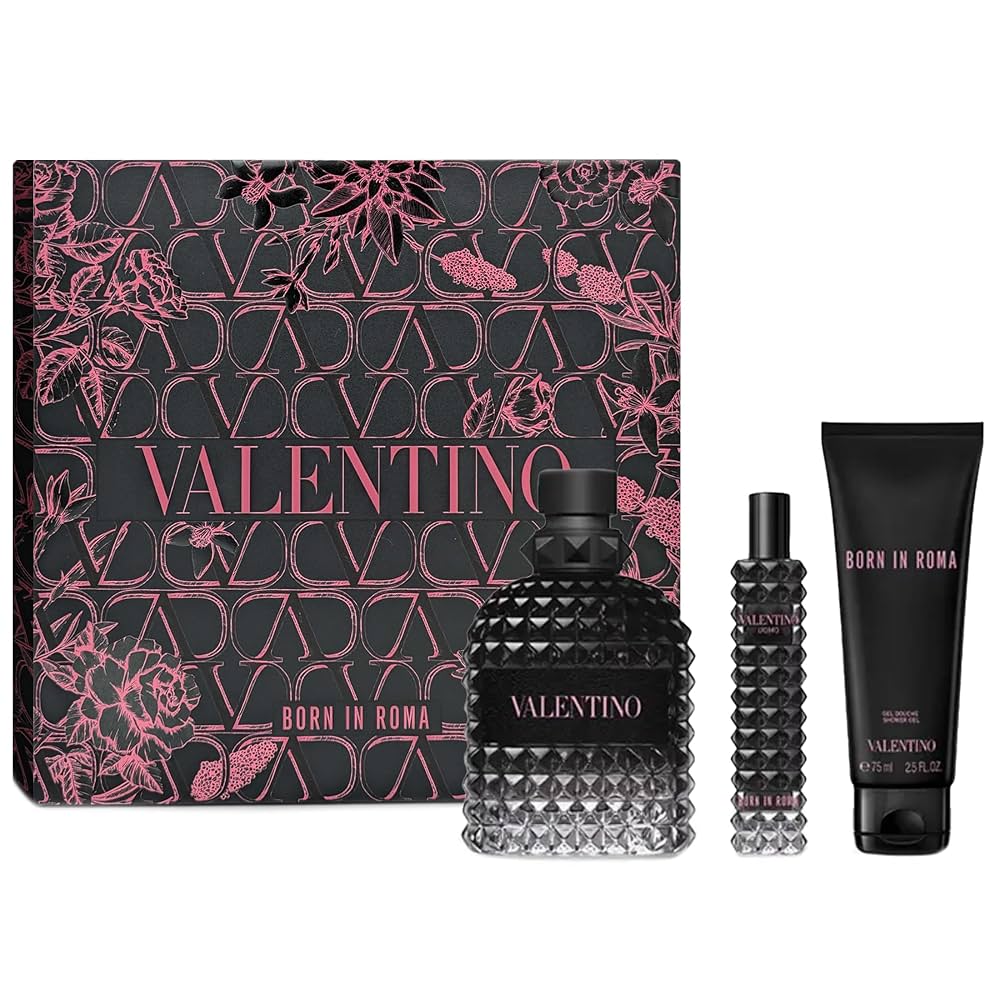 (FASTBREAK) VALENTINO UOMO BORN IN ROMA EDT | SET (100ML + 15ML + 75ML SHOWER GEL)