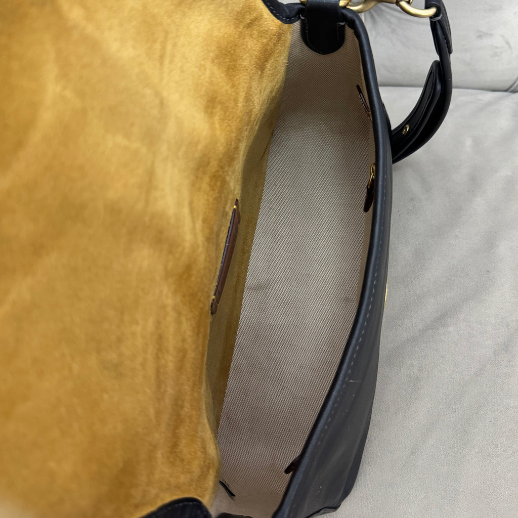 COACH SOFT TABBY SHOULDER BAG | BLACK (WELL USED)