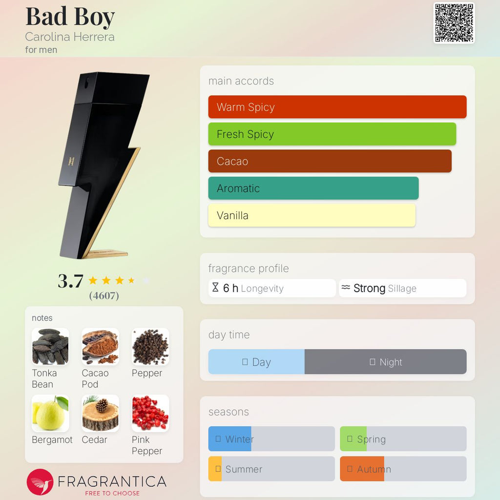 CAROLINA HERRERA BAD BOY EDT | 100ML - SEALED