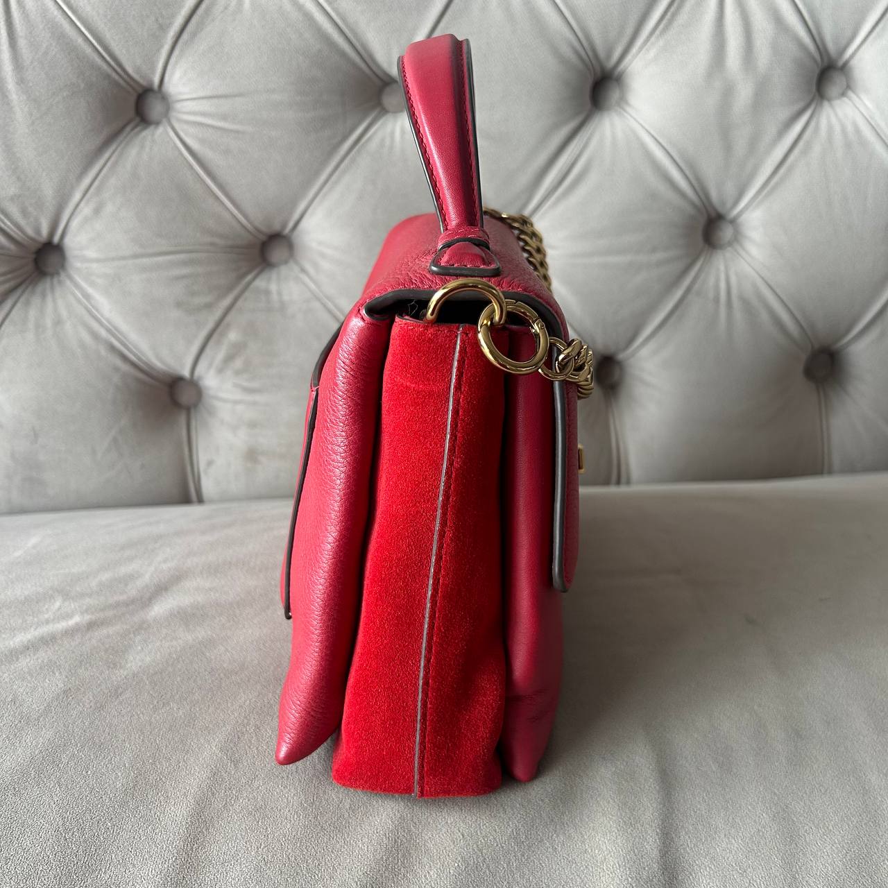 TORY BURCH KIRA TOP HANDLE BAG | RED APPLE