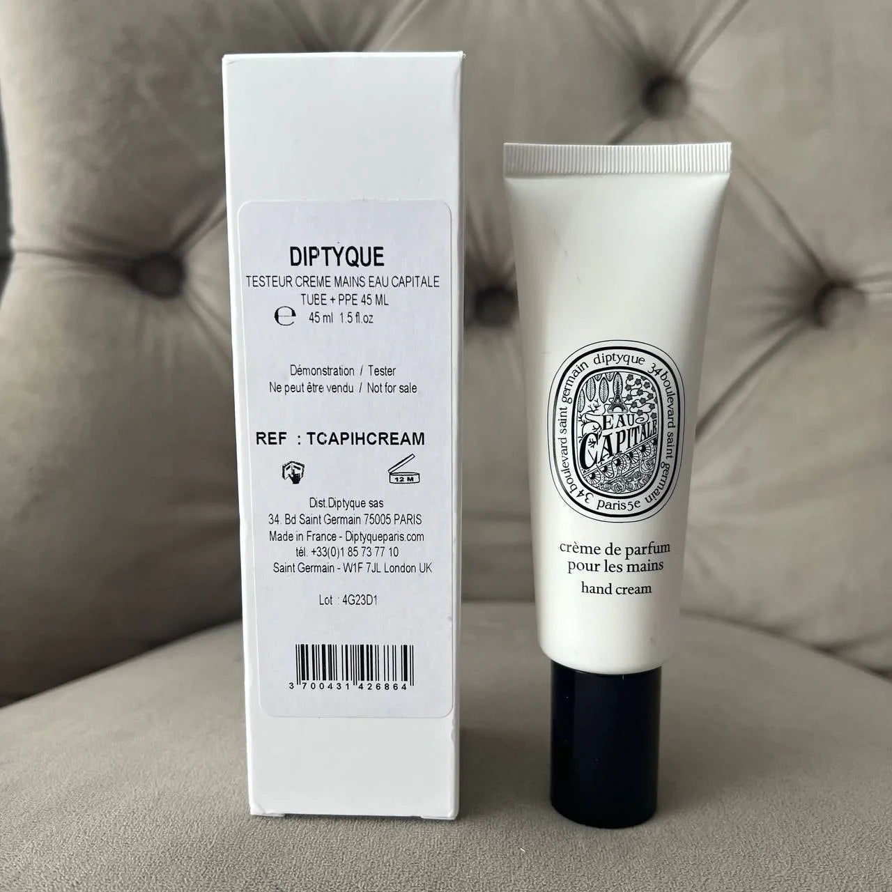 (PREORDER) DIPTYQUE EAU CAPITALE HAND CREAM | 45ML - TESTER
