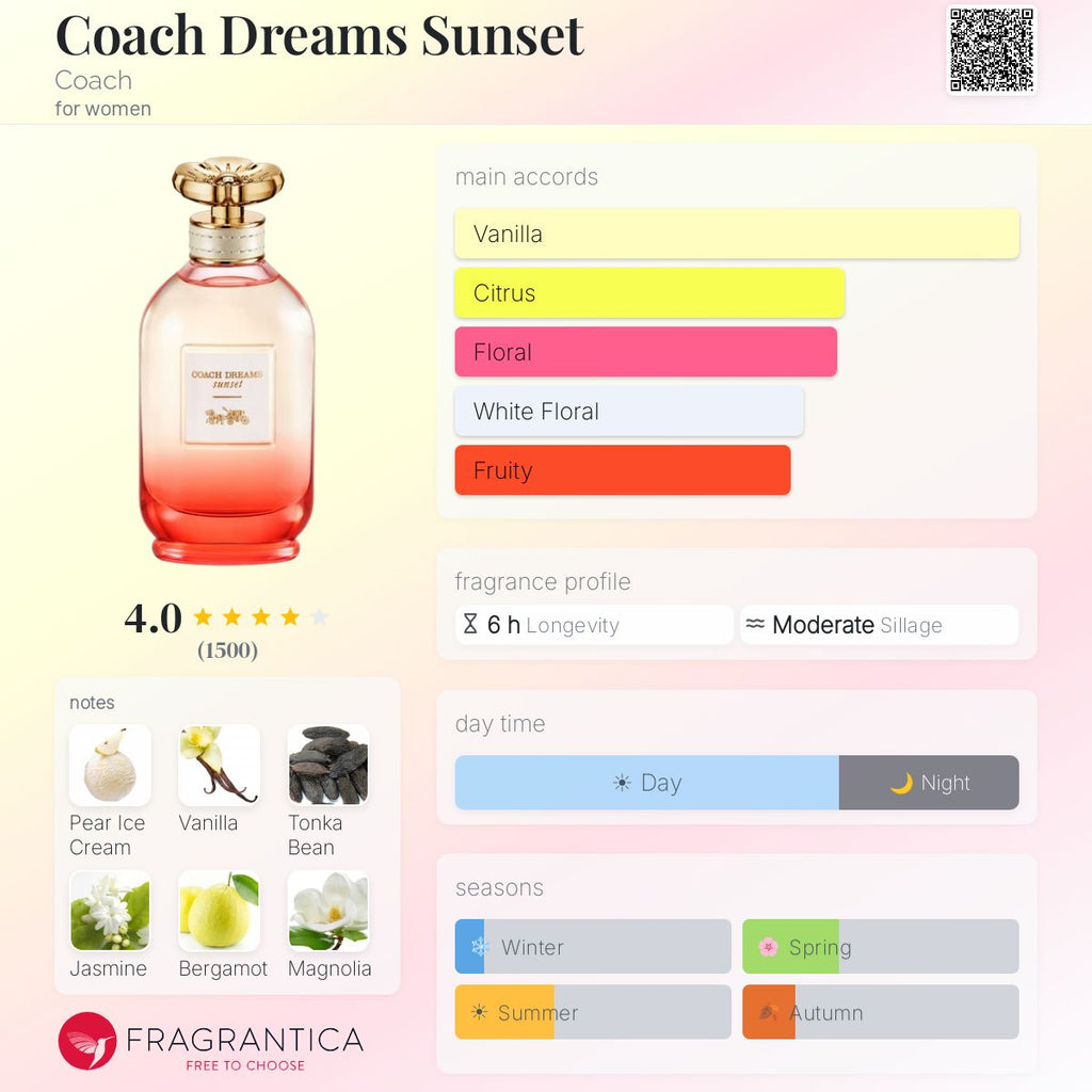 (PREORDER) COACH DREAMS SUNSET WOMEN EDP | 90ML - SEALED