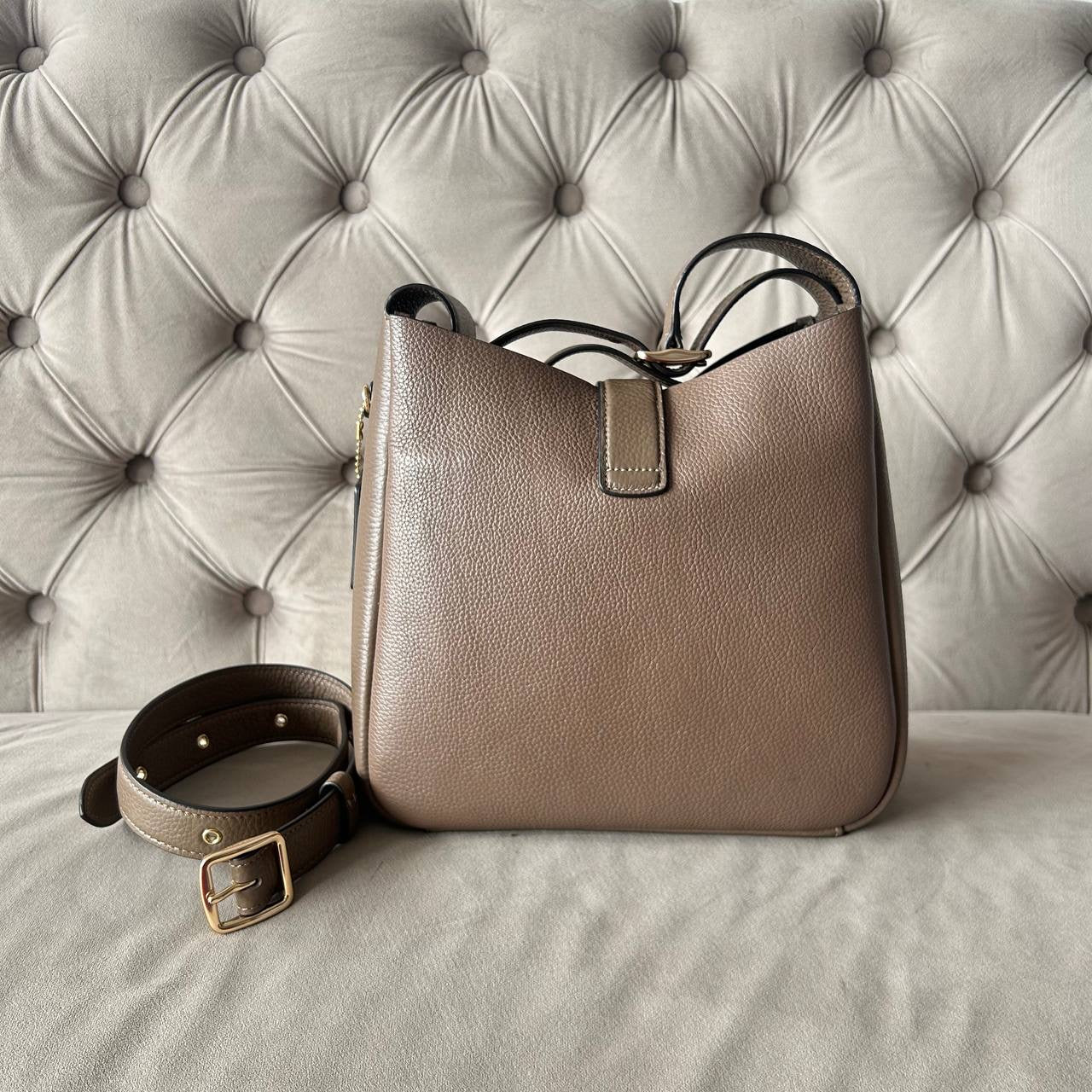 COACH HADLEY CONVERTIBLE SHOULDER BAG | DARK STONE