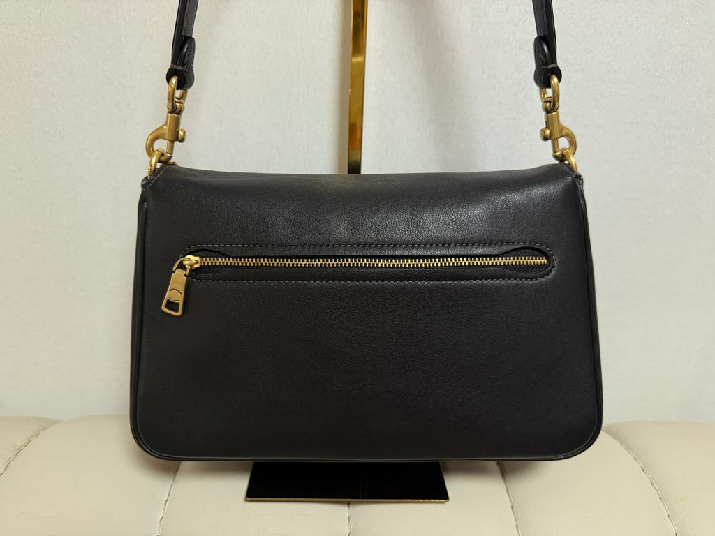 COACH SOFT TABBY SHOULDER BAG | BLACK (NEW/REFRESHED VERSION)