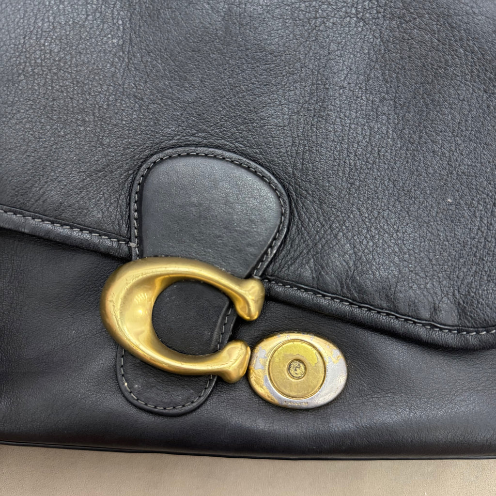 COACH SOFT TABBY SHOULDER BAG | BLACK (WELL USED)