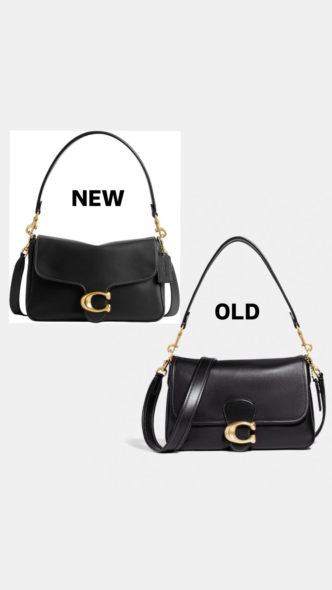 COACH SOFT TABBY SHOULDER BAG | BLACK (NEW/REFRESHED VERSION)