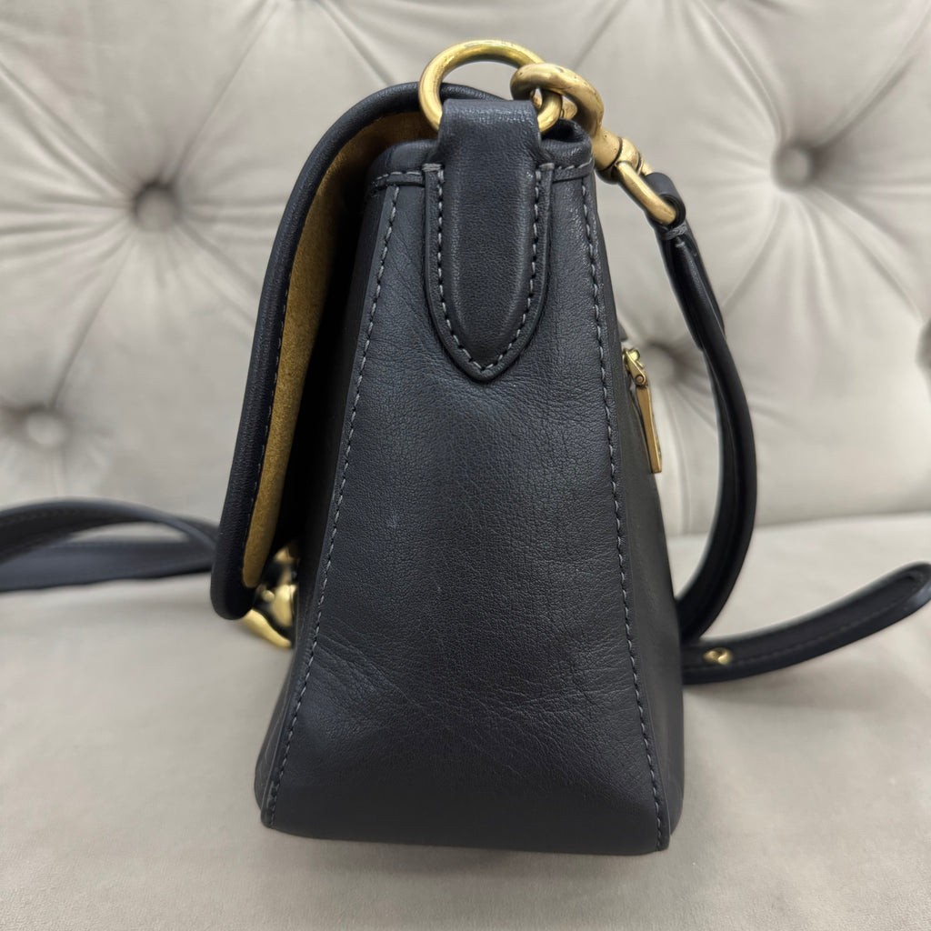 COACH SOFT TABBY SHOULDER BAG | BLACK (WELL USED)