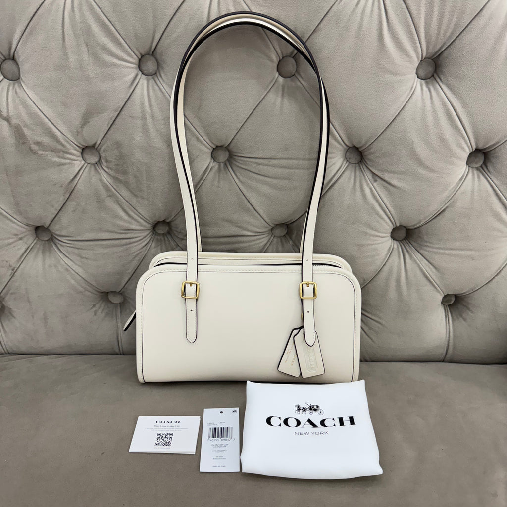 COACH SWING ZIP BAG | CHALK WHITE