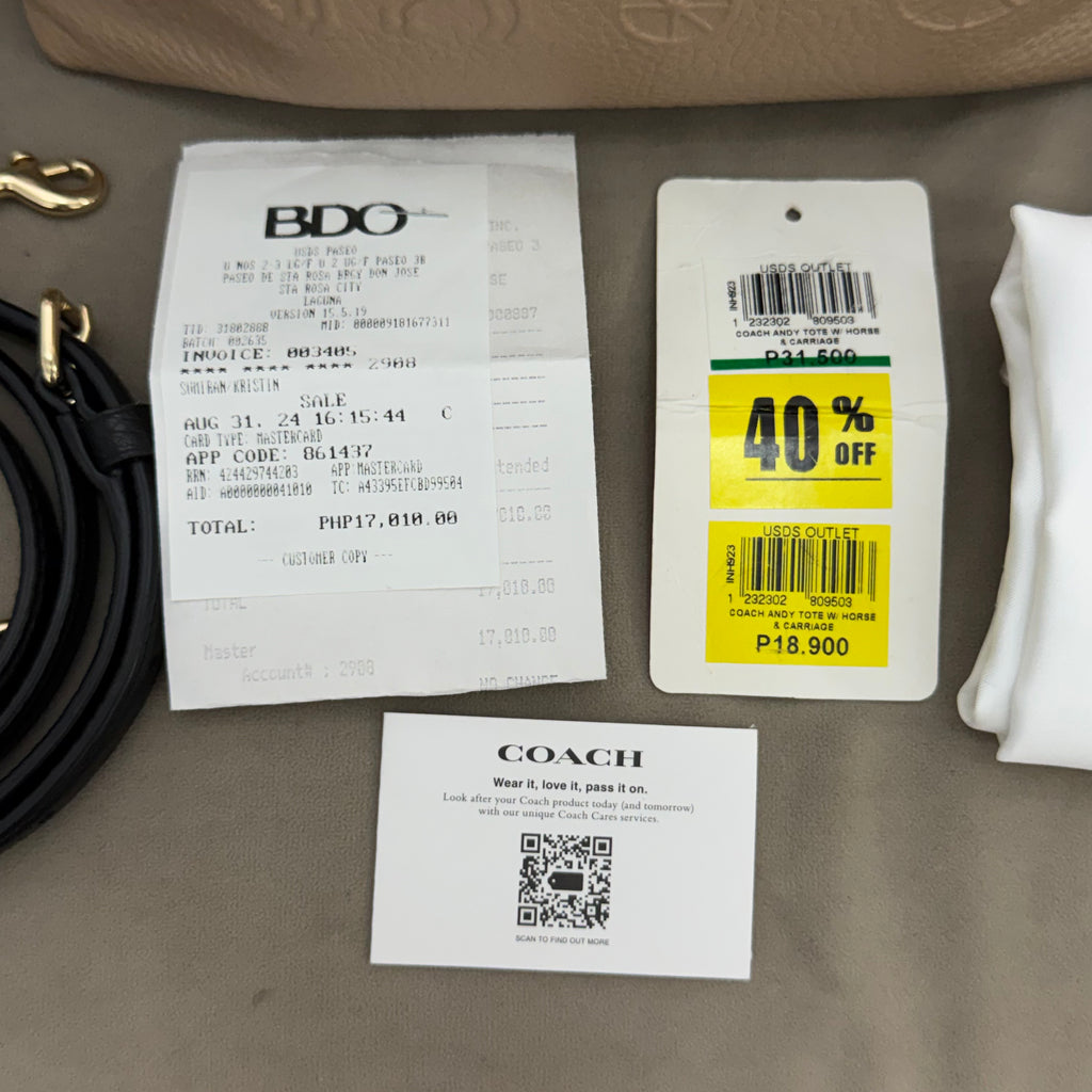 COACH ANDY CROSSBODY BAG | BROWN