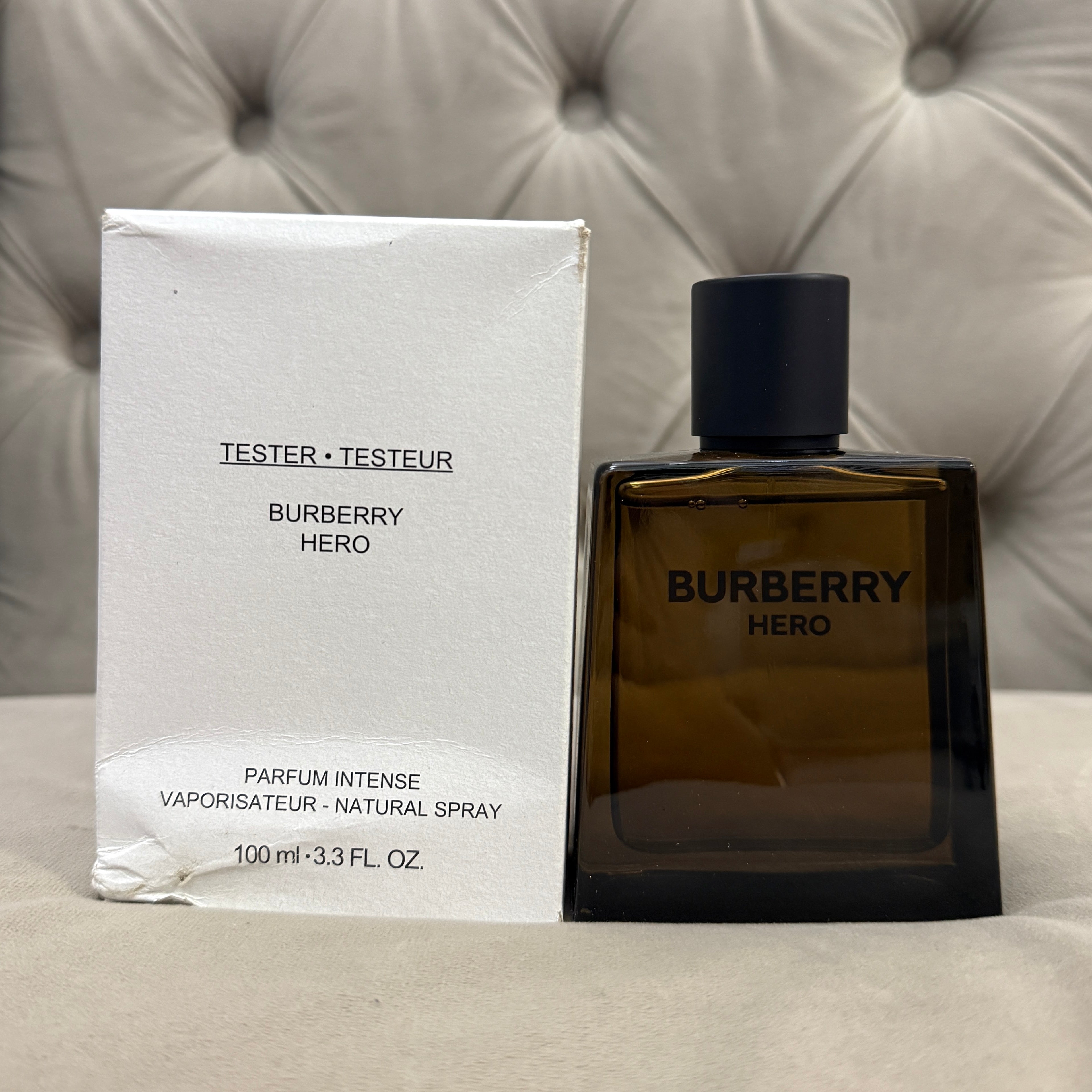 BURBERRY HERO PARFUM INTENSE (2025) | 100ML - TESTER (DENTED BOX)