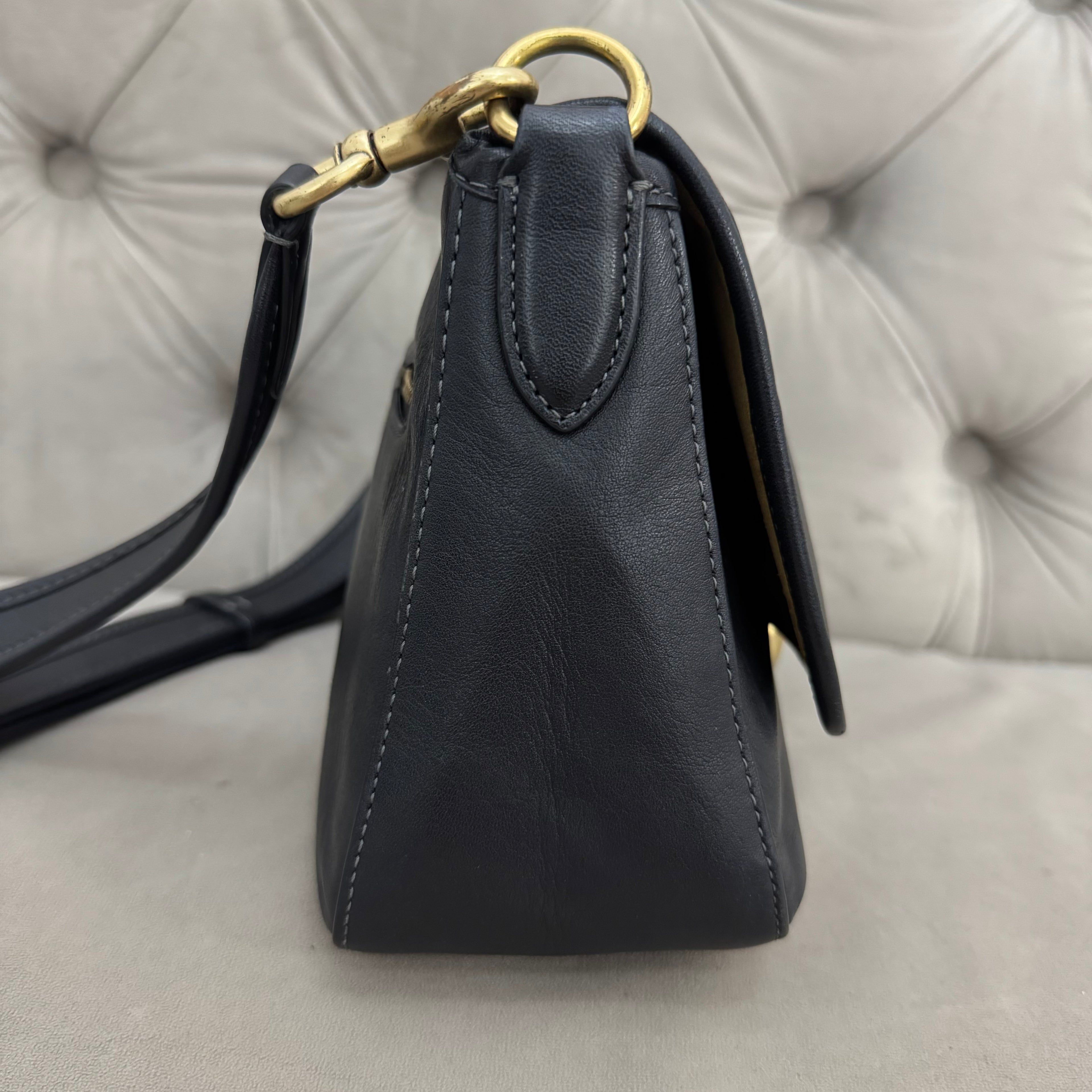 COACH SOFT TABBY SHOULDER BAG | BLACK (WELL USED)
