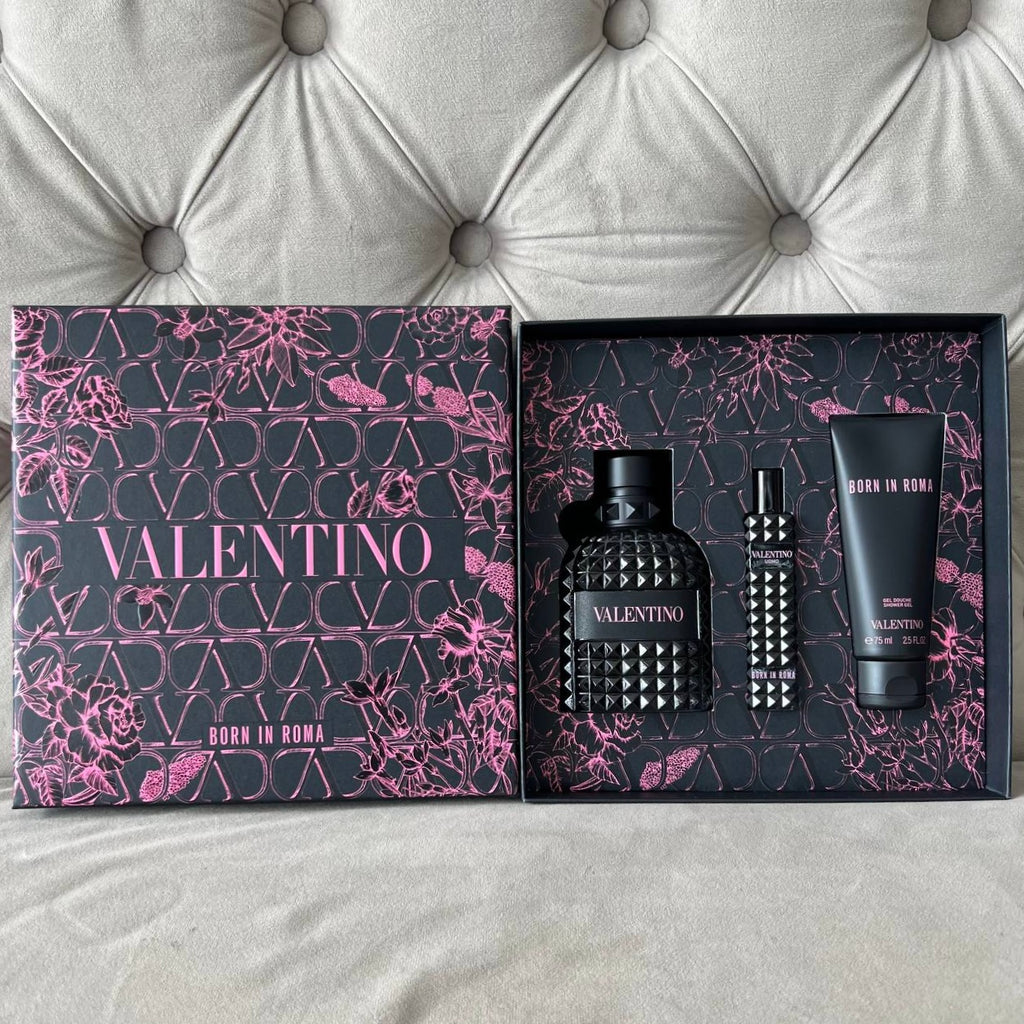 VALENTINO UOMO BORN IN ROMA EDT | SET (100ML + 15ML + 75ML SHOWER GEL)