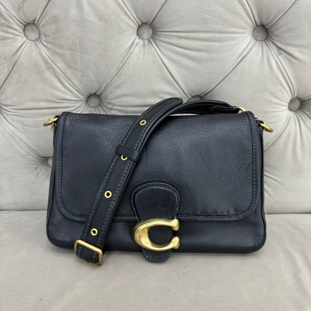 COACH SOFT TABBY SHOULDER BAG | BLACK (WELL USED)
