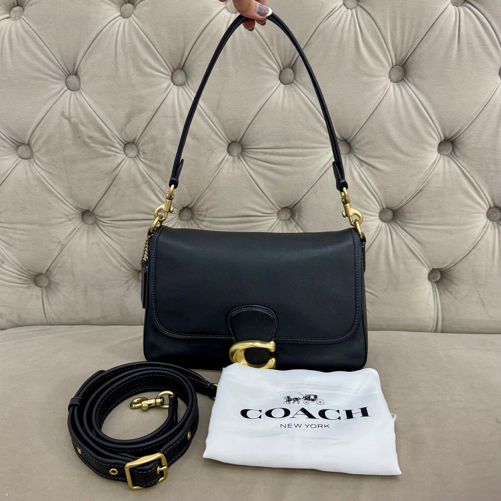 COACH SOFT TABBY SHOULDER BAG | BLACK