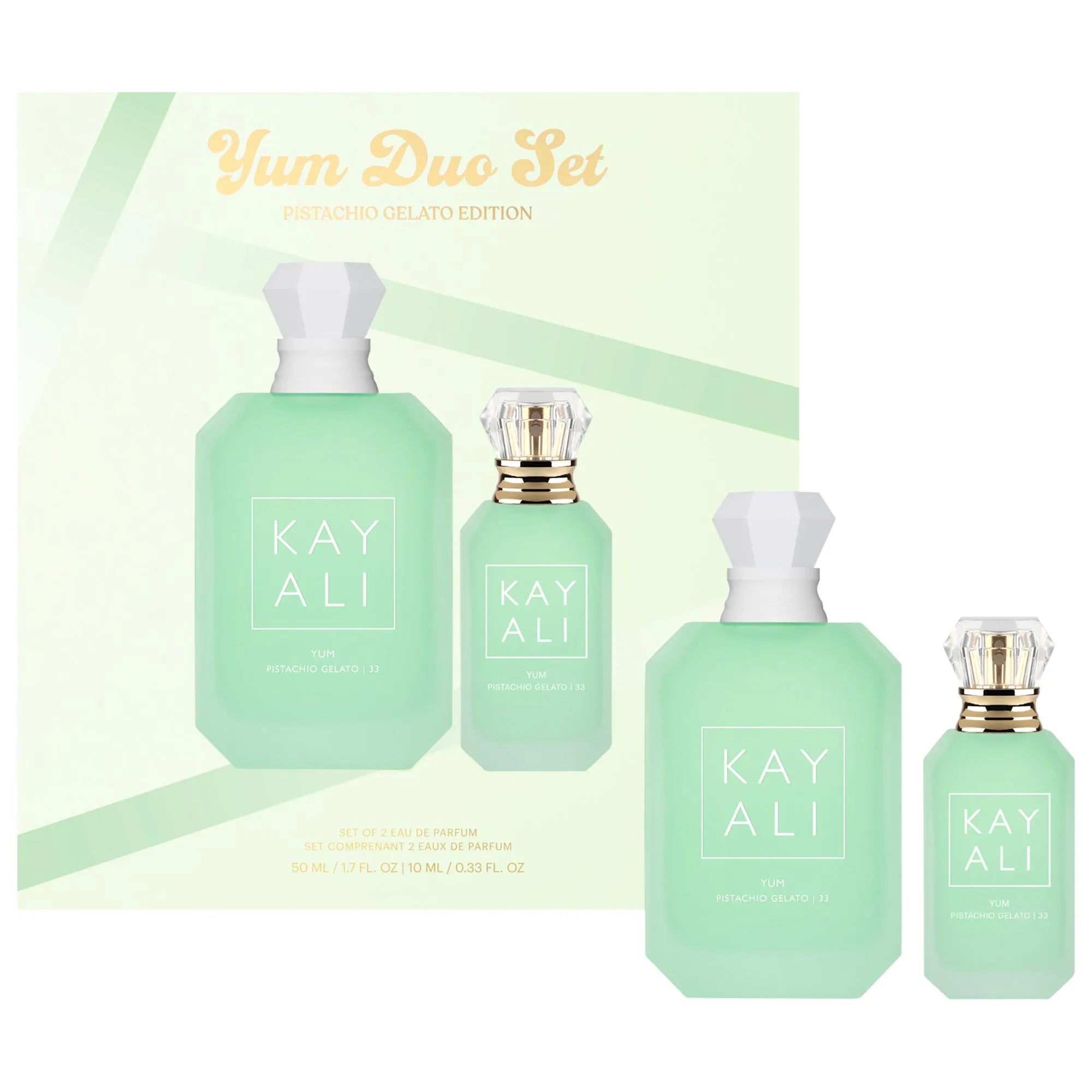 (PREORDER) KAYALI YUM PISTACHIO GELATO | 33 | SET (50ML + 10ML)