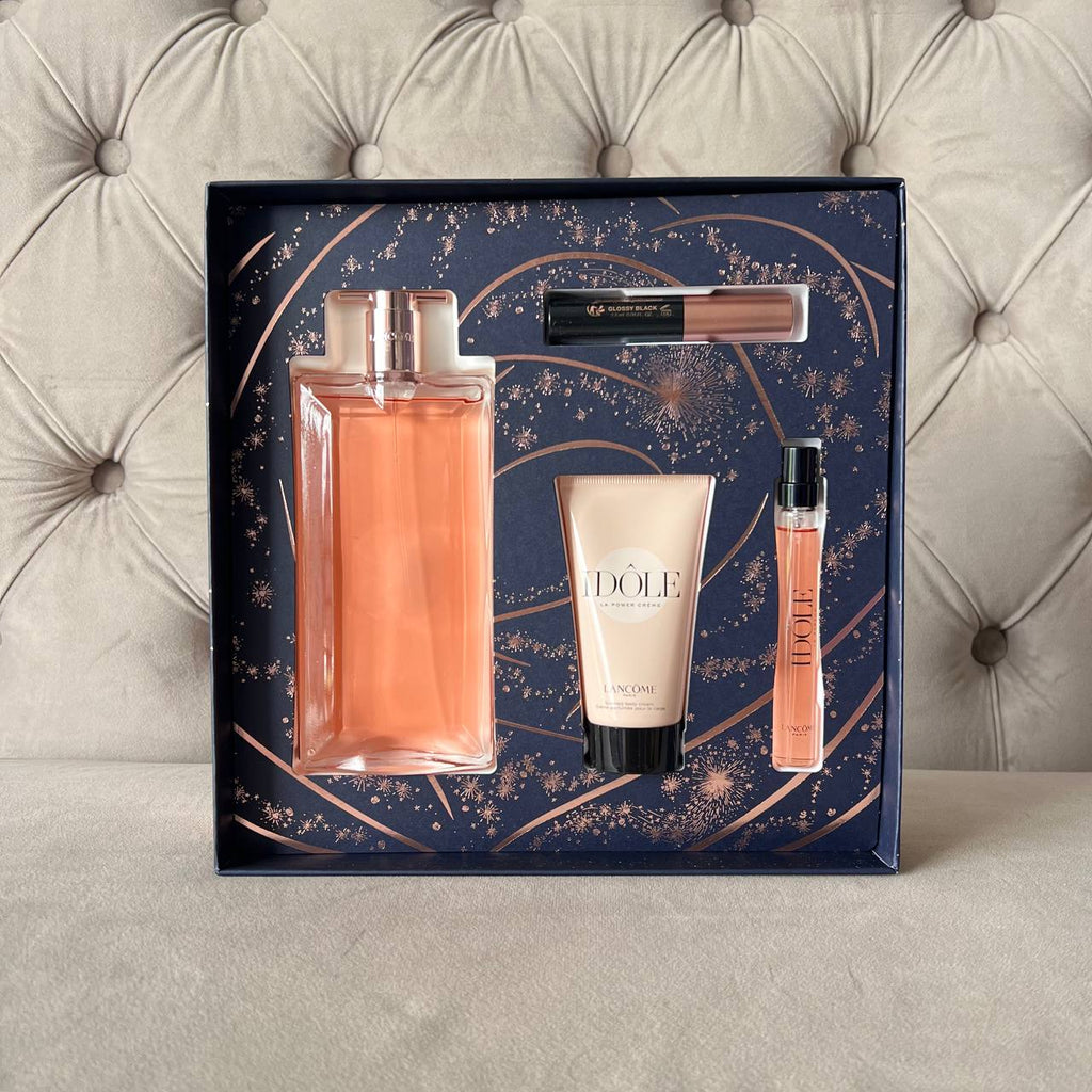 (FASTBREAK) LANCOME IDOLE EDP SET (100ML + 50ML LOTION + 10ML TRAVEL SPRAY + 2.5ML MASCARA)