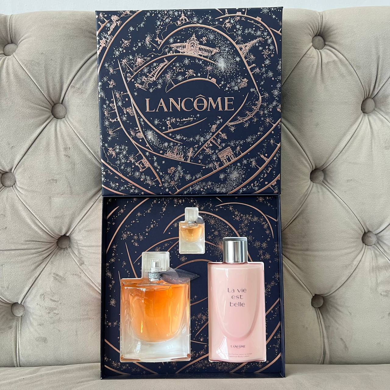 (FASTBREAK) LANCOME LA VIE EST BELLE | PAMPER SET (100ML + 200ML LOTION + 4ML MINI)