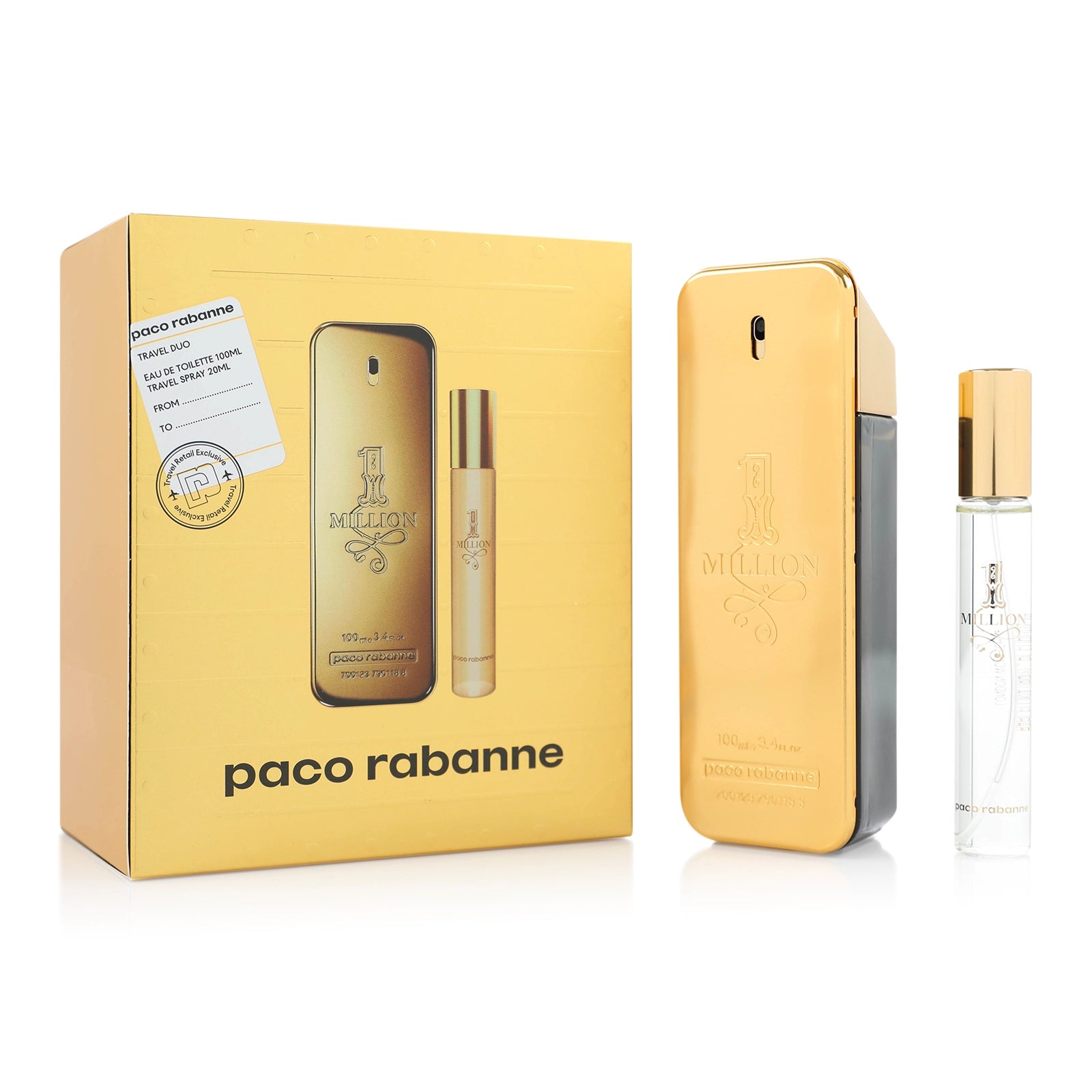 (PREORDER) PACO RABANNE 1 MILLION EDT | 100ML + 20ML - SET (DMG BOX)