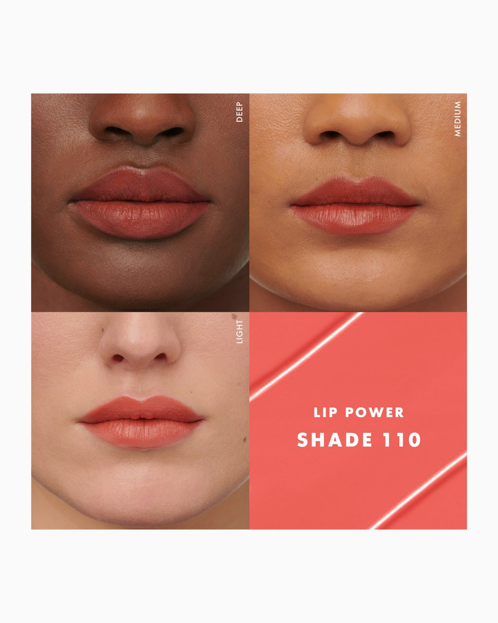 GIORGIO ARMANI LIP POWER LONGWEAR SATIN LIPSTICK (BEIGE 110) | 3.1G (NO BOX)