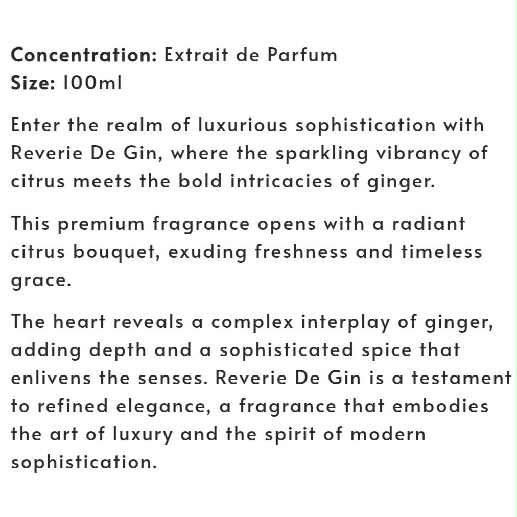 (PREORDER) CAST & CREW REVERIE DE GIN XDP | 100ML - SEALED