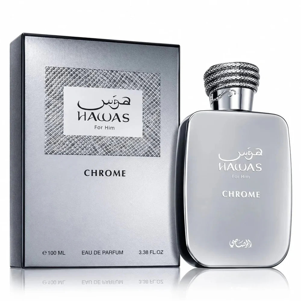(PREORDER) RASASI MEN'S HAWAS CHROME EDP | 100ML - SEALED (NEW)