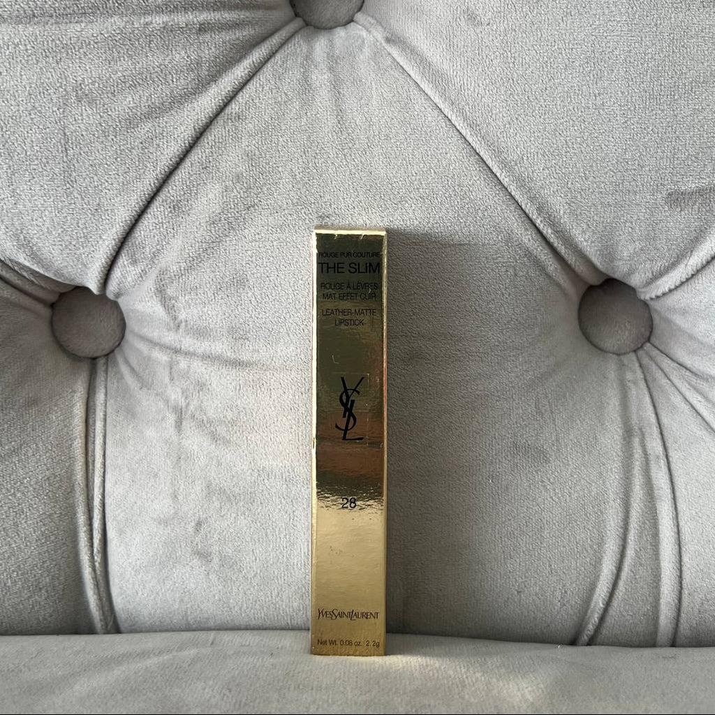 YSL ROUGE PUR COUTURE THE SLIM LIPSTICK (#28-TRUE CHILI)⎪2.2G