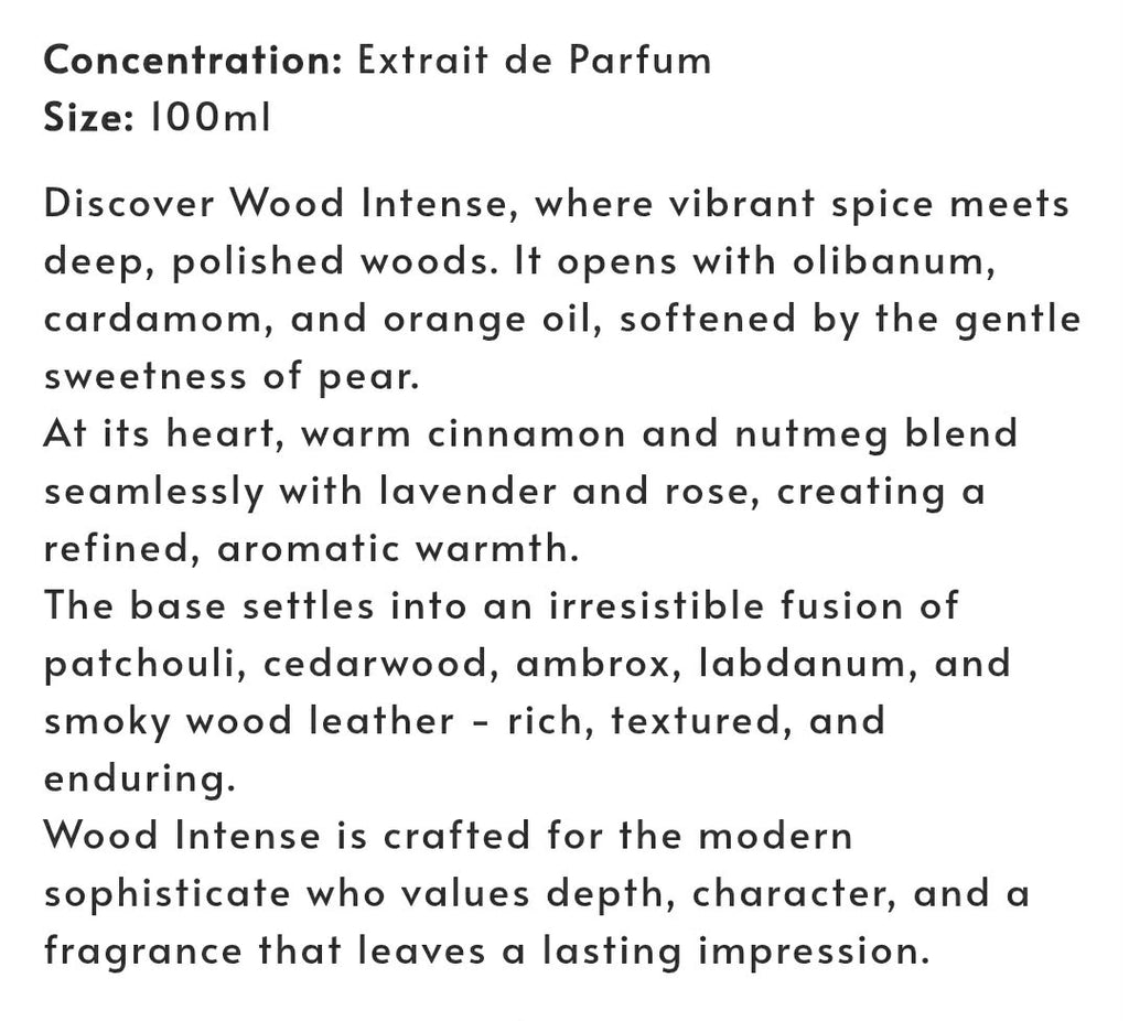 (PREORDER) CAST & CREW WOOD INTENSE XDP | 100ML - SEALED