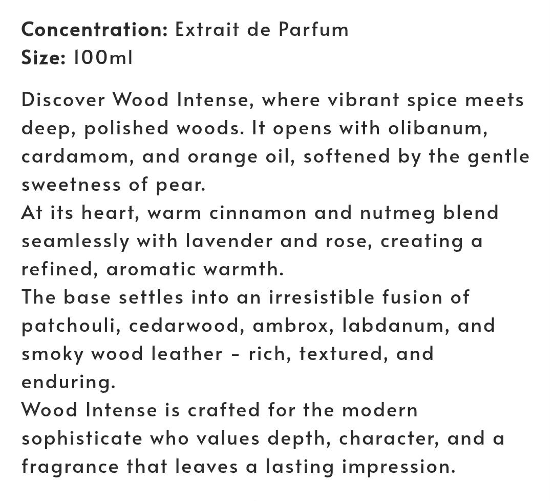 (PREORDER) CAST & CREW WOOD INTENSE XDP | 100ML - SEALED
