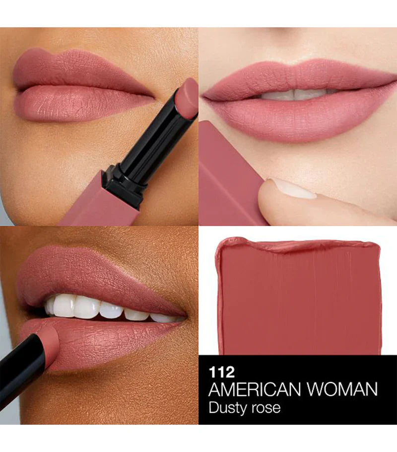 (PREORDER) NARS POWERMATTE LIPSTICK (# 112 AMERICAN WOMAN)  | 1.5G