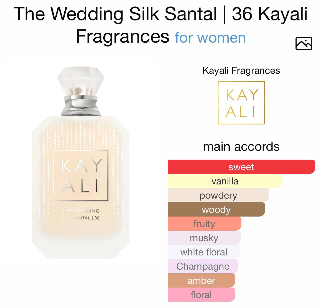 (IN TRANSIT) KAYALI THE WEDDING SILK SANTAL | 36 | 50ml - SEALED