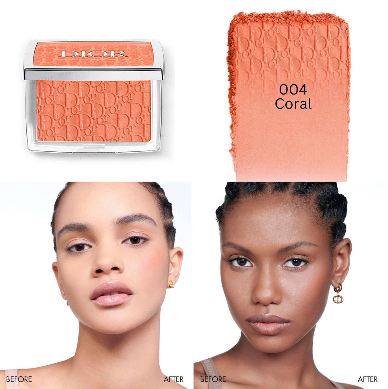 DIOR ROSY GLOW BLUSH 004 (CORAL) | 4.4G - TESTER (NO BOX)