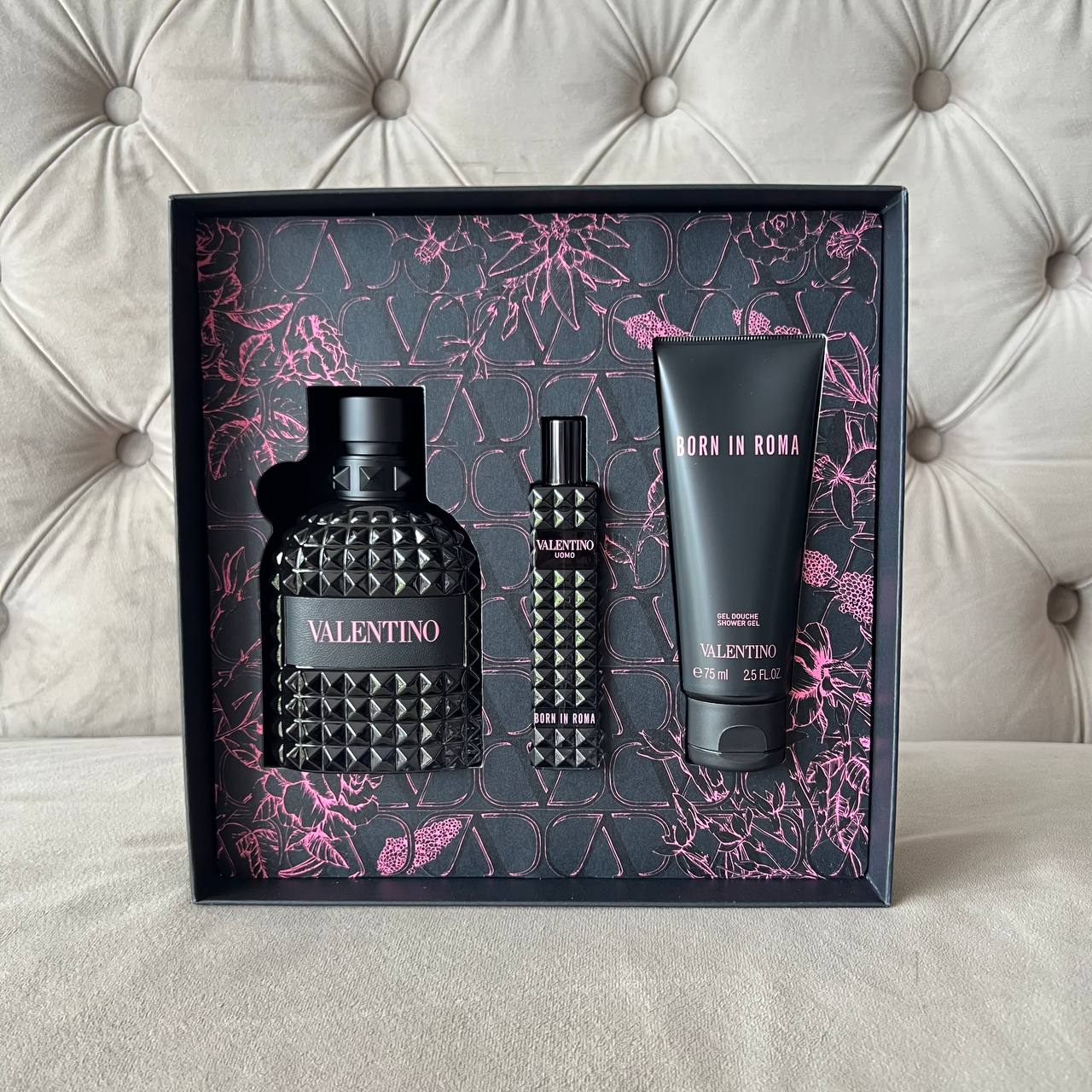 (FASTBREAK) VALENTINO UOMO BORN IN ROMA EDT | SET (100ML + 15ML + 75ML SHOWER GEL)