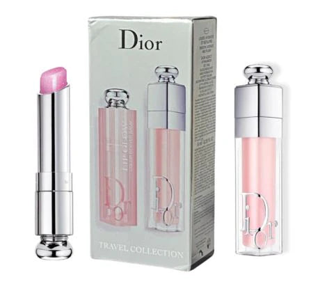 DIOR ADDICT LIP DUO TRAVEL COLLECTION | LIP MAXI 001 6ML + LIP GLOW 001 3,2G - SEALED